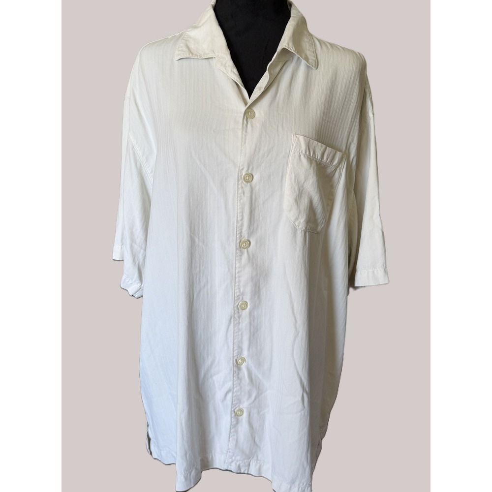 Tommy Bahama‎ 100% Silk Camp Hawaiian Shirt Men's XL